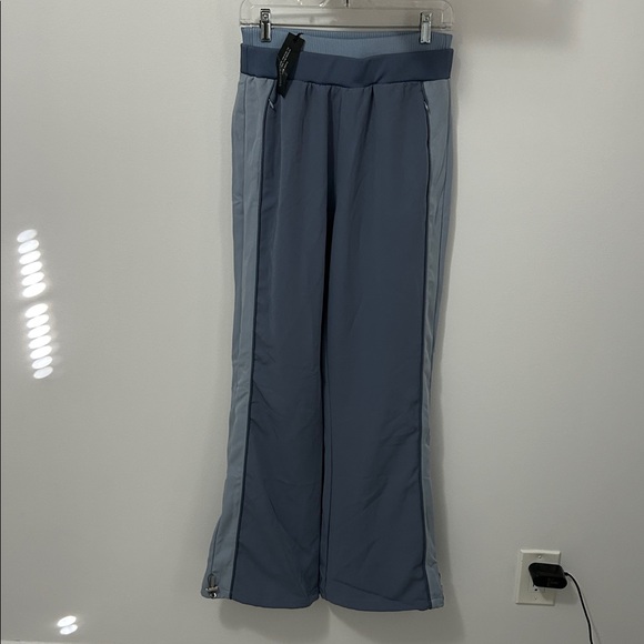 Maniere de Voir Double Waistband Viscose Track Pants Blue - Picture 4 of 12